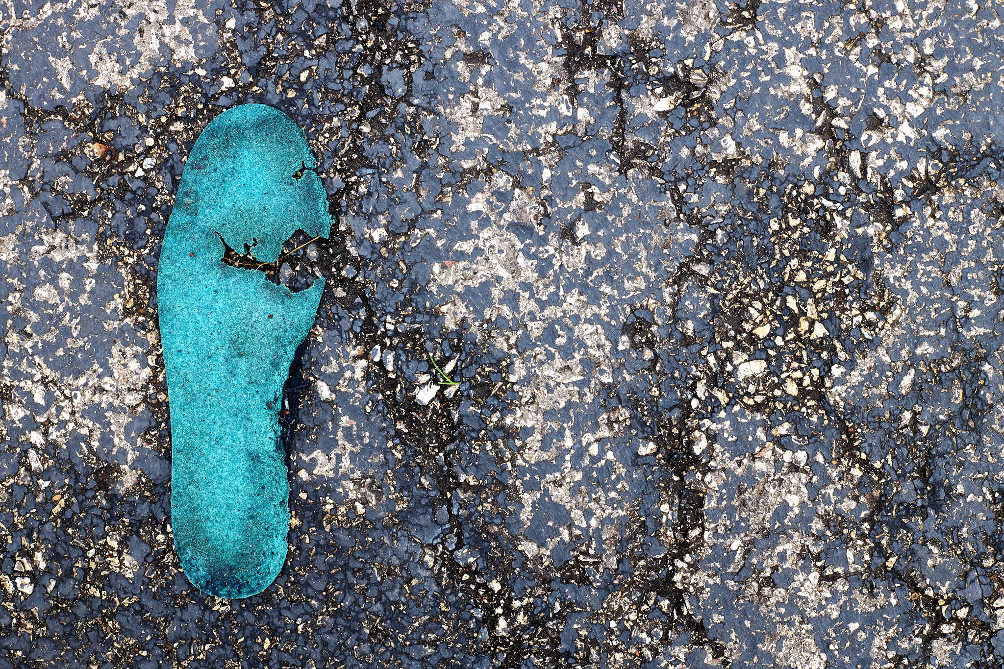 blue shoe