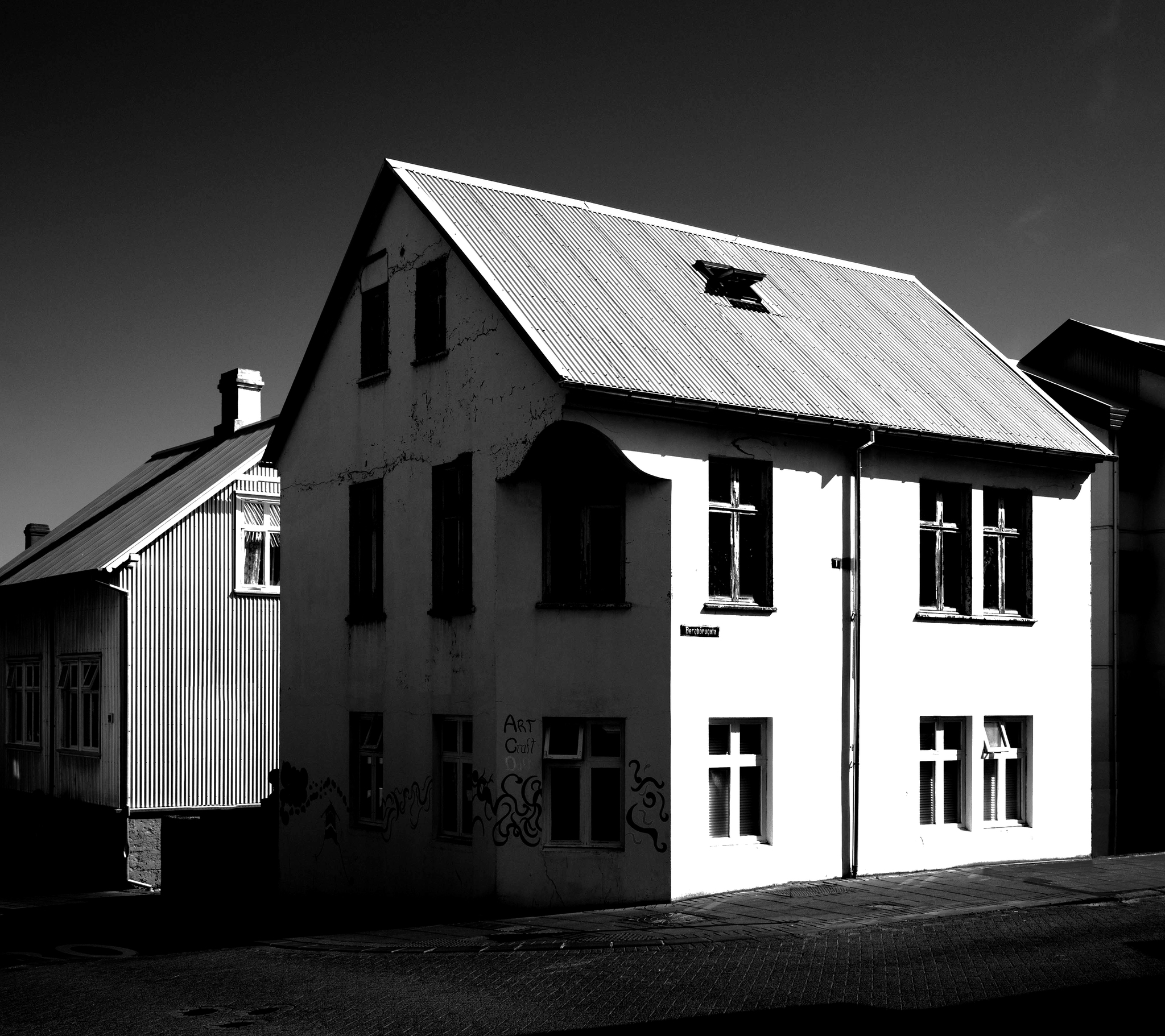 high contrast house